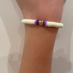 Purple and White Blend Bracelet